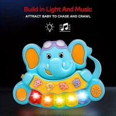 Baby Elephant Music Piano Cartoon Shape Multiple Buttons With Multiple Music