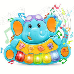 Baby Elephant Music Piano Cartoon Shape Multiple Buttons With Multiple Music