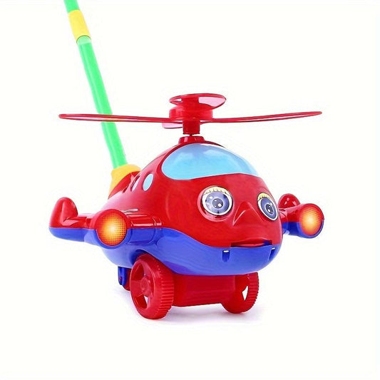 Kids Hand Push Airplane Toy Dog Turtle Sports Car