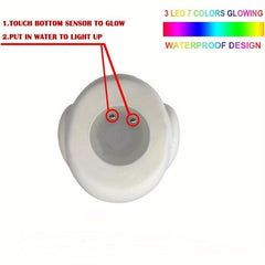 4Pcs Light Up Floating Bath Toys for Kids