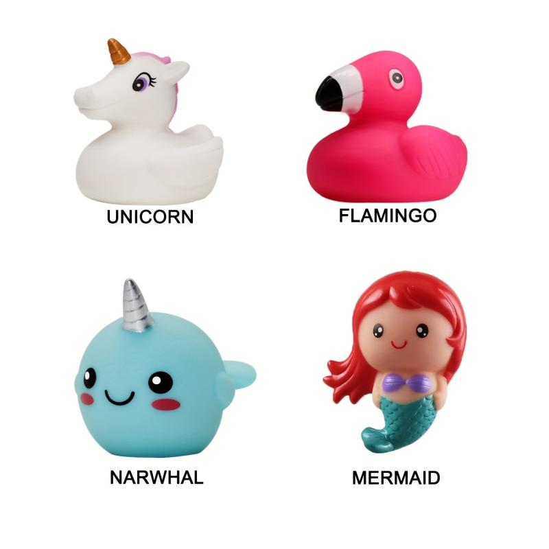 4Pcs Light Up Floating Bath Toys for Kids