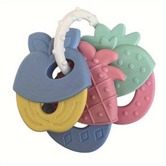 Fruit Shaped Silicone Teething Toy for Infants - Rattle Gum