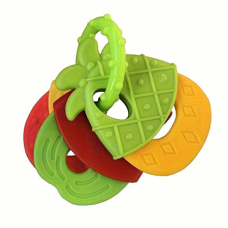 Fruit Shaped Silicone Teething Toy for Infants - Rattle Gum