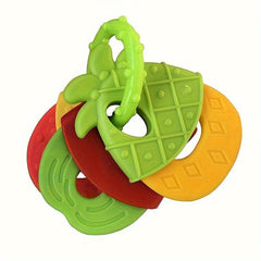 Fruit Shaped Silicone Teething Toy for Infants - Rattle Gum