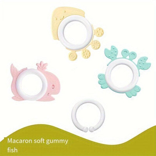 Fruit Shaped Silicone Teething Toy for Infants - Rattle Gum