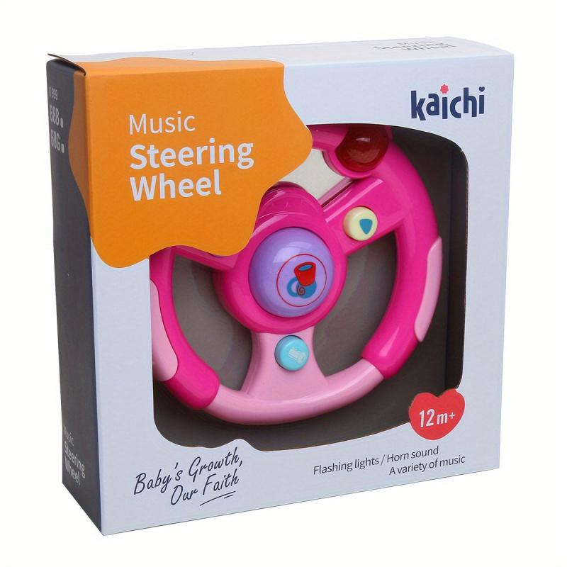 Newborn Infant Baby Music Steering Wheel Light Mobile Phone Remote Control Toy