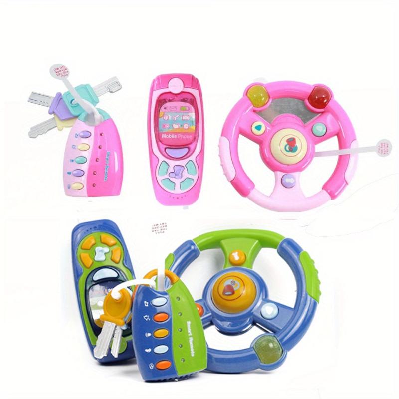 Newborn Infant Baby Music Steering Wheel Light Mobile Phone Remote Control Toy