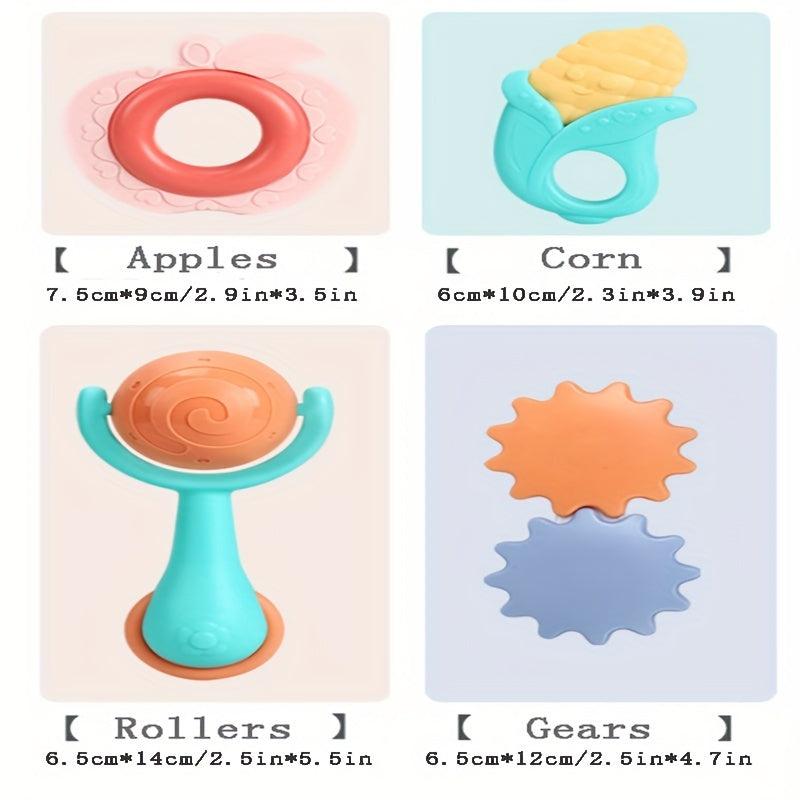 Baby Teething Toys Set BPA Free Fruit Feeding Nipples