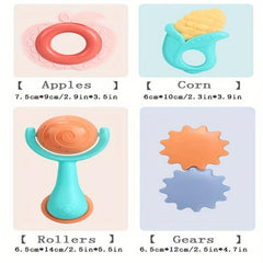 Baby Teething Toys Set BPA Free Fruit Feeding Nipples