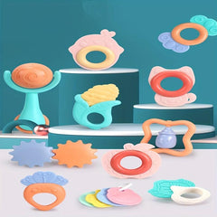 Baby Teething Toys Set BPA Free Fruit Feeding Nipples