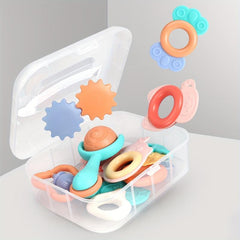 Baby Teething Toys Set BPA Free Fruit Feeding Nipples