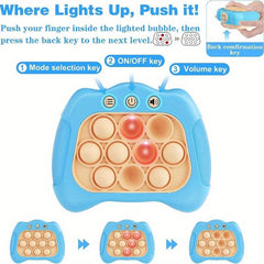 Pop Fidget Toys Sensory Handheld Game Console Light Up Stress Relief Toy