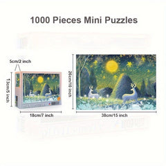 1000 Pieces Jigsaw Puzzle Difficult Famous Painting Thicker Paper Puzzle