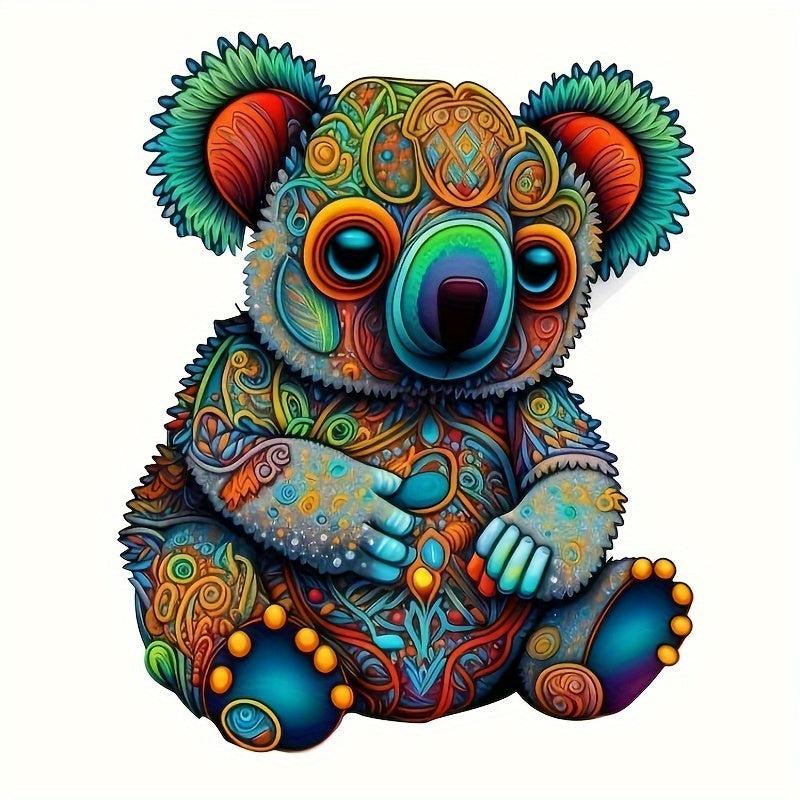 Koala Wooden Puzzle Irregular Animal Shaped Jigsaw Creative Gift