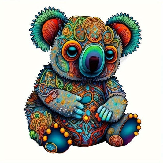 Koala Wooden Puzzle Irregular Animal Shaped Jigsaw Creative Gift