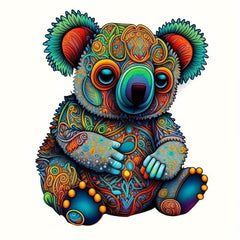 Koala Wooden Puzzle Irregular Animal Shaped Jigsaw Creative Gift