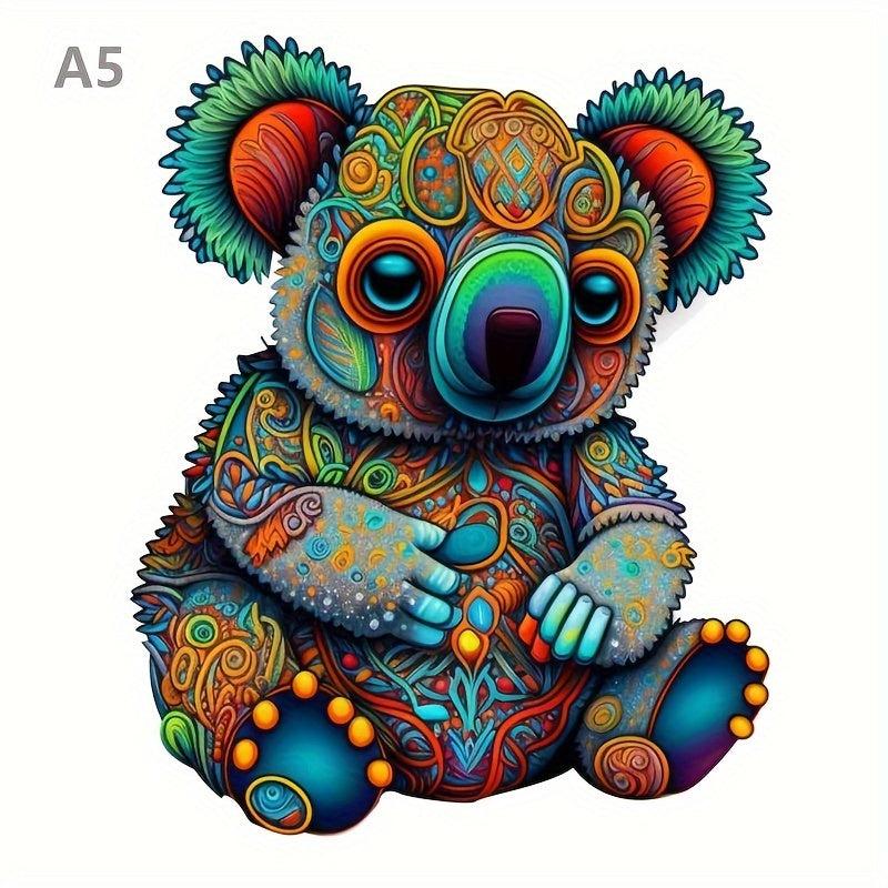 Koala Wooden Puzzle Irregular Animal Shaped Jigsaw Creative Gift
