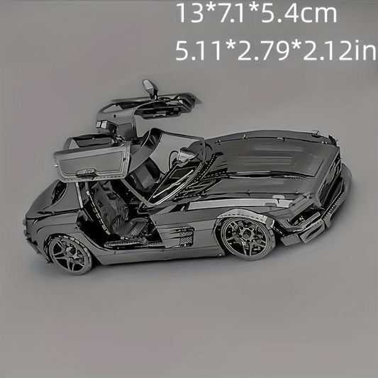 3D Metal Assembled Toy Car Model DIY Puzzle Train Robot Hand Model