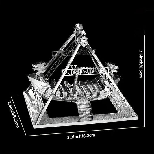 Metal Assembly Toy Model 3D Viking Ships Puzzle Game