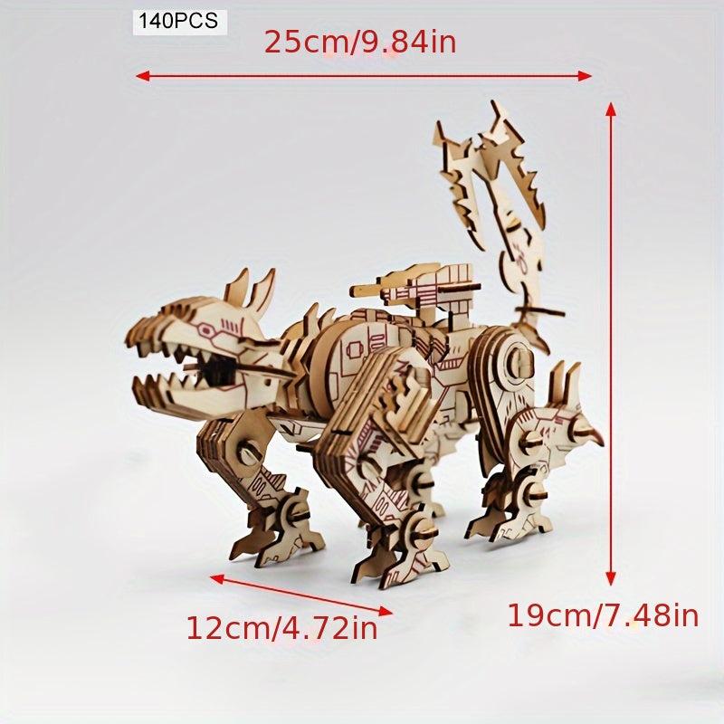 3D Mecha Jigsaw Puzzle Wooden Robot Toy