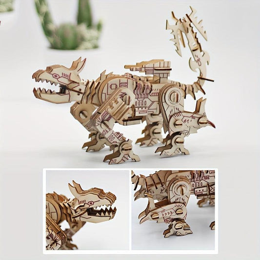 3D Mecha Jigsaw Puzzle Wooden Robot Toy