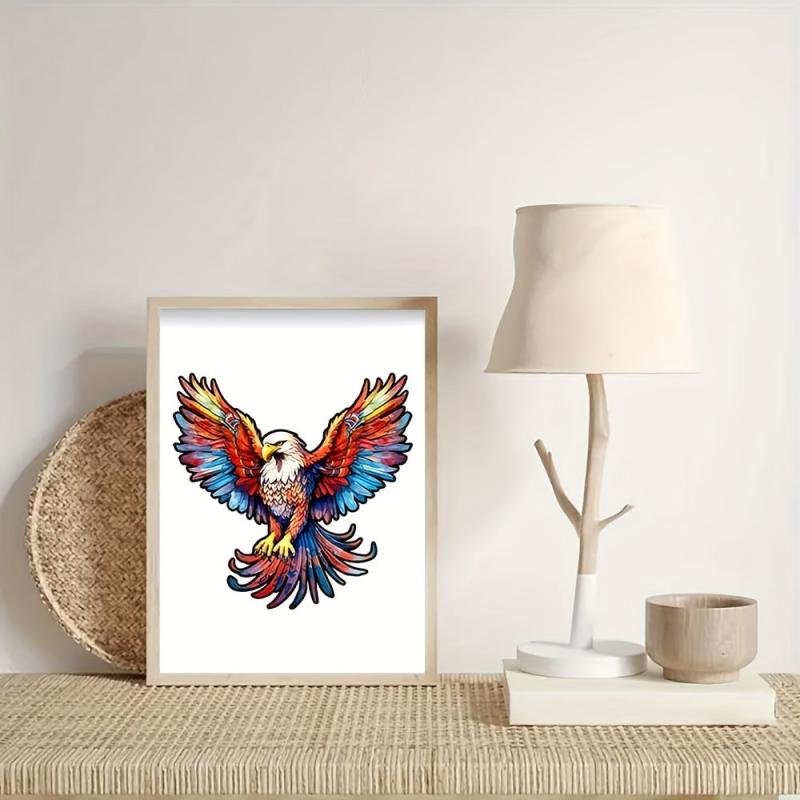 Christmas Wooden Puzzle Eagle Gift Irregular Shape Puzzle
