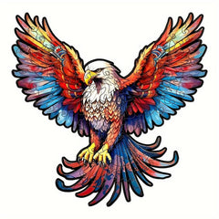 Christmas Wooden Puzzle Eagle Gift Irregular Shape Puzzle