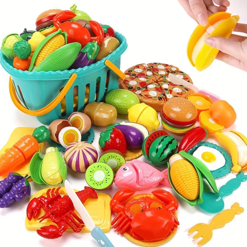 Large Cut Le Fruit Vegetable Toy Open Cognition For Kids