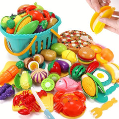 Large Cut Le Fruit Vegetable Toy Open Cognition For Kids
