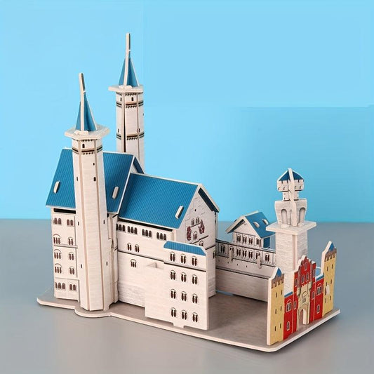 3D DIY Wooden Puzzle Model Mechanical Toy Building Game Desktop Ornaments