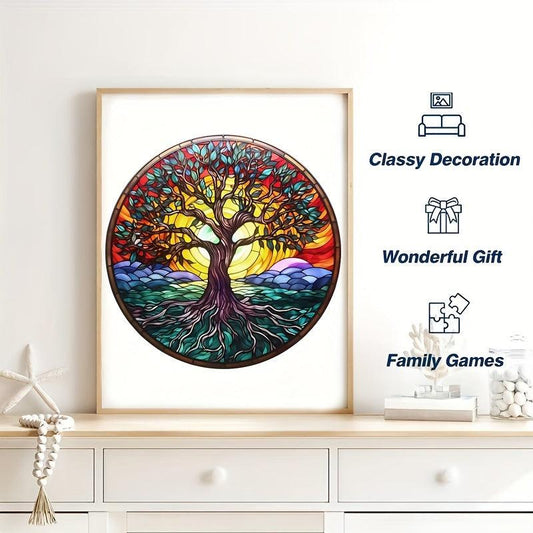 Wooden Puzzle Tree Of Life High Puzzle Unique Shapes Gift For Adults