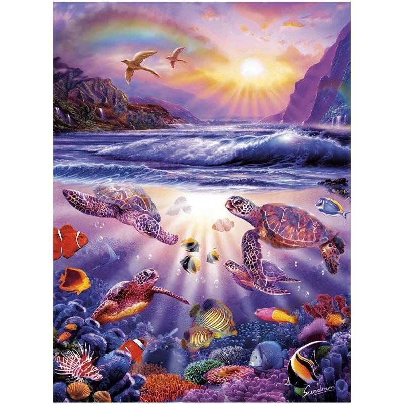 Sea World Wooden Puzzle Maternal Love Advanced Puzzle