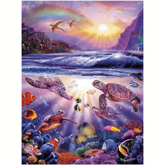 Sea World Wooden Puzzle Maternal Love Advanced Puzzle