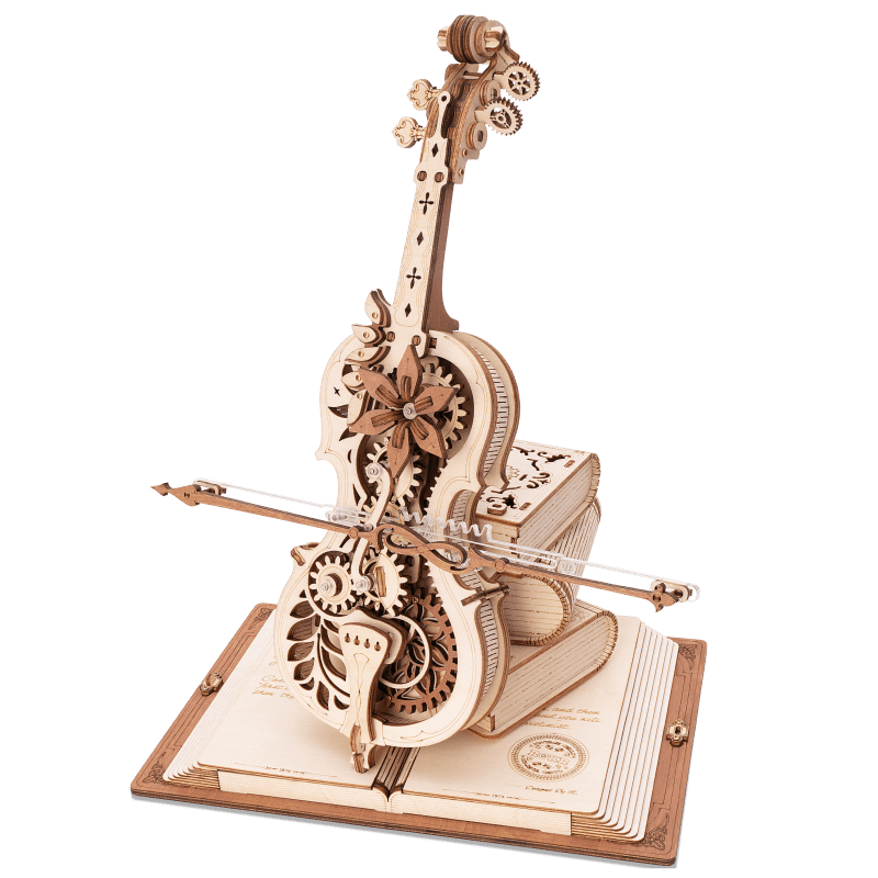 DIY 3D Wooden Puzzle With Music Box & Light