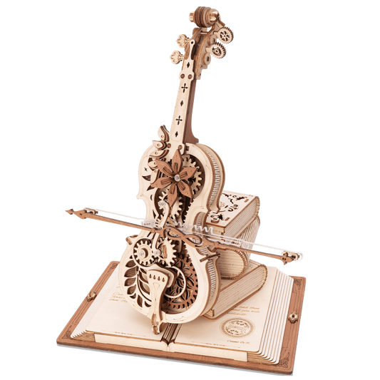 DIY 3D Wooden Puzzle With Music Box & Light