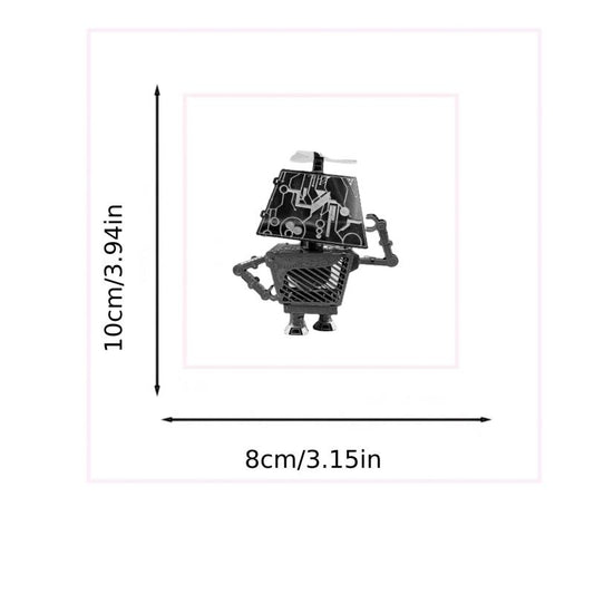 Small Robot 3D Metal Puzzle DIY Handcraft Assembled Model Toy