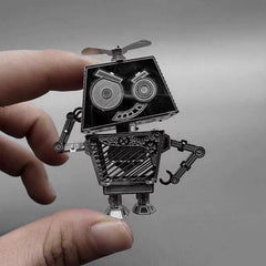 Small Robot 3D Metal Puzzle DIY Handcraft Assembled Model Toy