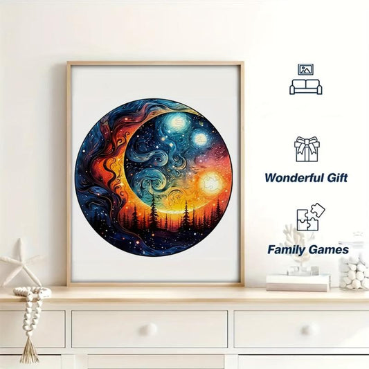 Sunset Puzzle Irregular Animal Shaped Wooden Puzzle Toy