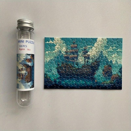 150Pcs Mini Test Tube Puzzle Painting Jigsaw Educational Toys