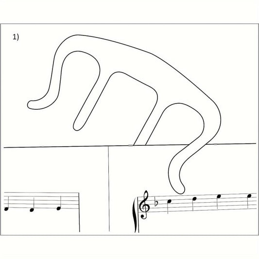 1pc Music Notation Stand Piano Musician's Page Stand
