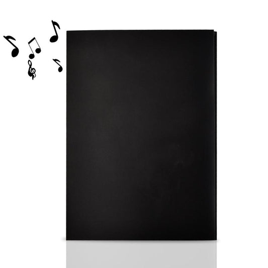 6 Pages A4 Music Folder Piano Guitar Organiser Anti Glare