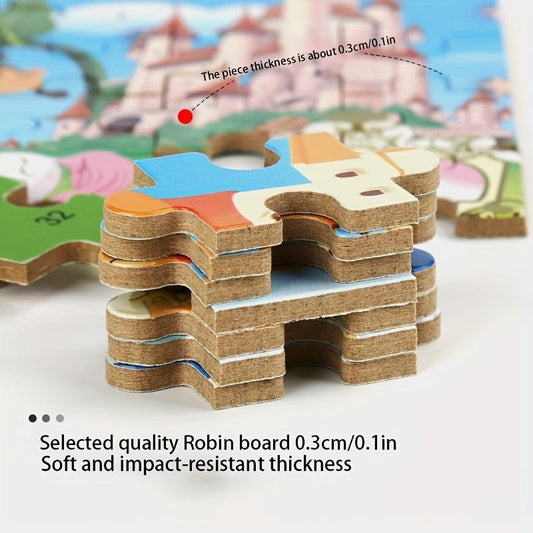 Anime Cartoon Wooden Puzzle 60 Pieces in Iron Box