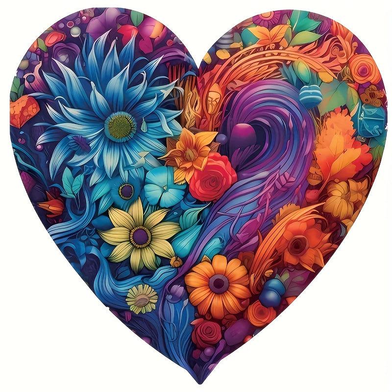 Heart Blooming Flowers Wooden Puzzle Advanced Players