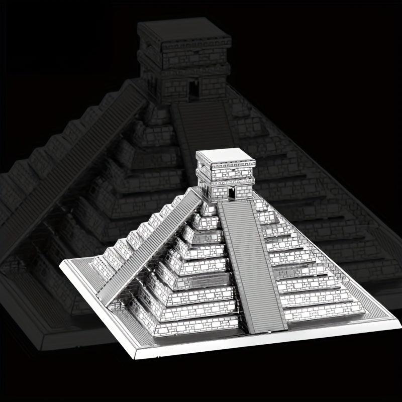 Metal 3D Puzzle Mayan Pyramid DIY Gift