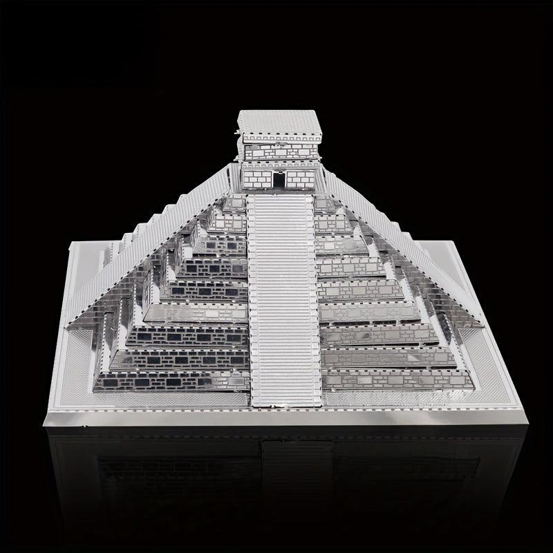 Metal 3D Puzzle Mayan Pyramid DIY Gift
