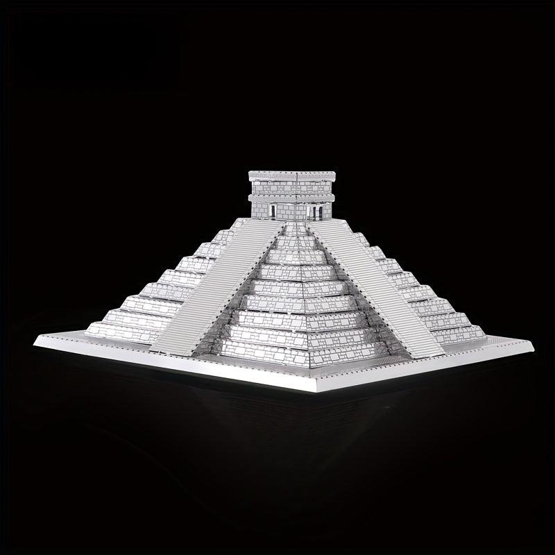Metal 3D Puzzle Mayan Pyramid DIY Gift