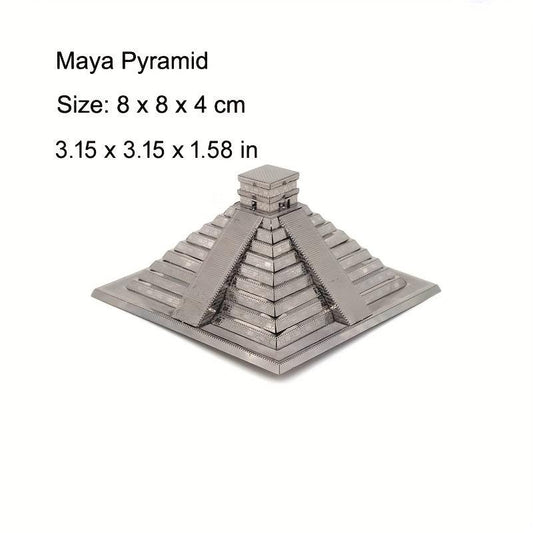 Metal 3D Puzzle Mayan Pyramid DIY Gift