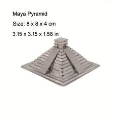 Metal 3D Puzzle Mayan Pyramid DIY Gift