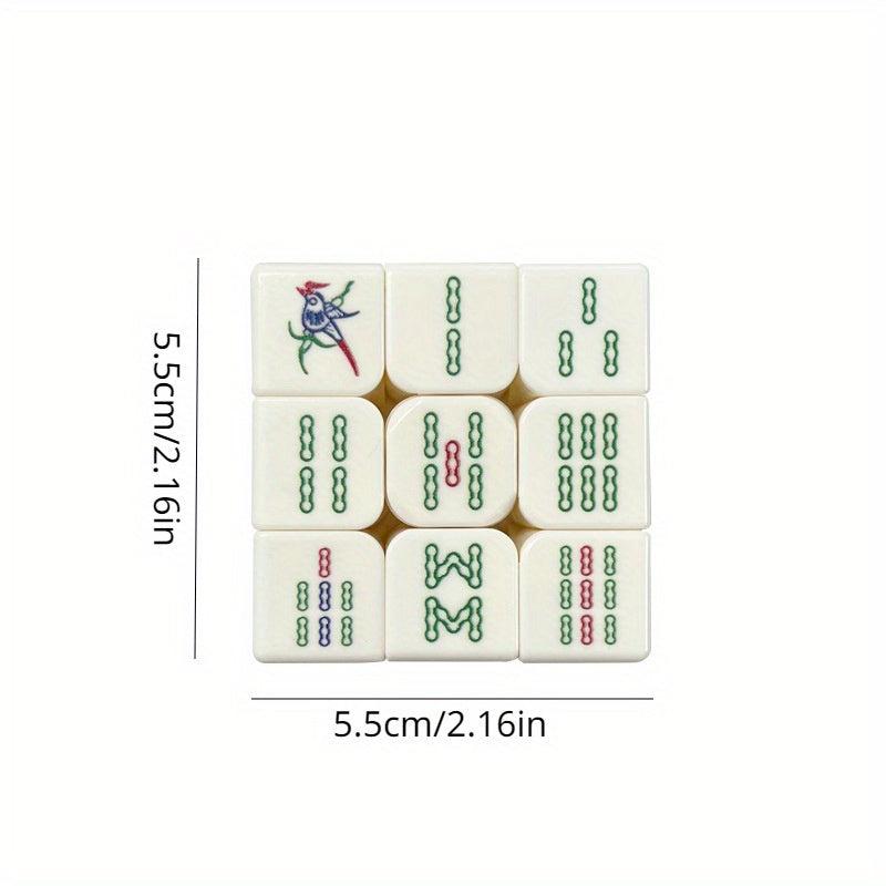 3X3 Mahjong Speed Cube 3D Relief Magic Puzzle Toy