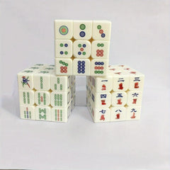 3X3 Mahjong Speed Cube 3D Relief Magic Puzzle Toy